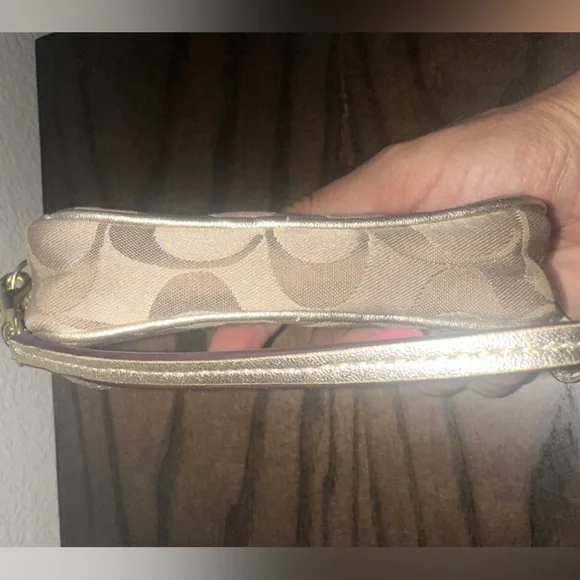 Coach Poppy Glam Graffiti Mini Wristlet - Picture 3 of 5